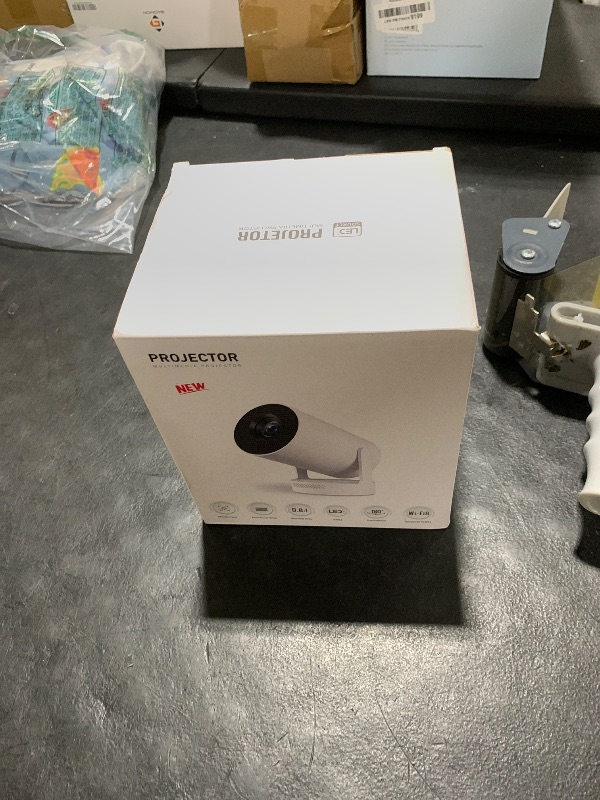 Photo 1 of ?Electric Focus?Mini Projector, Projector 4K 1080P Support, 260 ANSI Lumens Projector with Wifi and Bluetooth, Upgrade Smart Proyector, 5w Speaker, Auto Keystone Correction 35"-130" Screen HY300 Plus