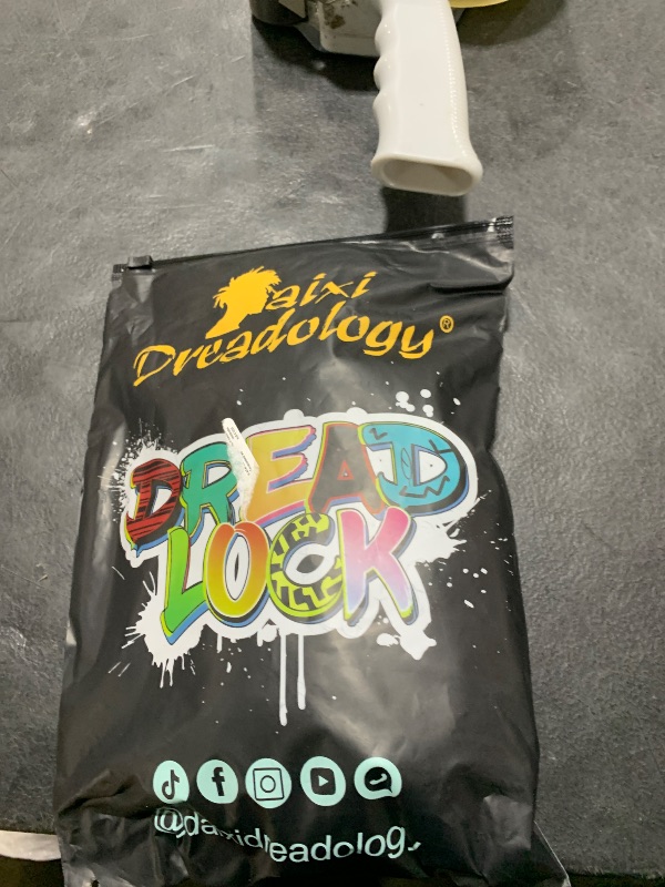 Photo 1 of DAIXI 0.4cm Thickness 12 Inch 100 Strands and 0.6 0.8cm 100% Real Human Hair Dreadlock Extensions for Man/Women Full Head Handmade Permanent loc Extensions Bundles Can Be Dyed Bleached Curled Twisted