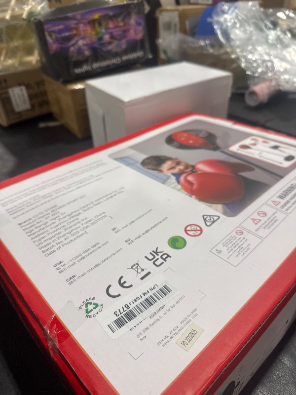 Photo 1 of Punching Bag for Kids, Adjustable Boxing Bag Set with Gloves and Stand, Sports Toy for Boys and Girls Ages 3–8, Indoor and Outdoor Play