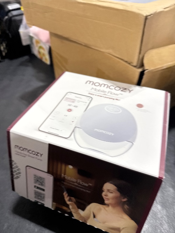 Photo 1 of Momcozy Breast Pump Hands Free Upgraded Mobile Flow | M9, App Discreet Control with Personalized Multi-Modes & 15 Levels, Wearable Breast Pump 24mm, 1 Pack Cozy Red