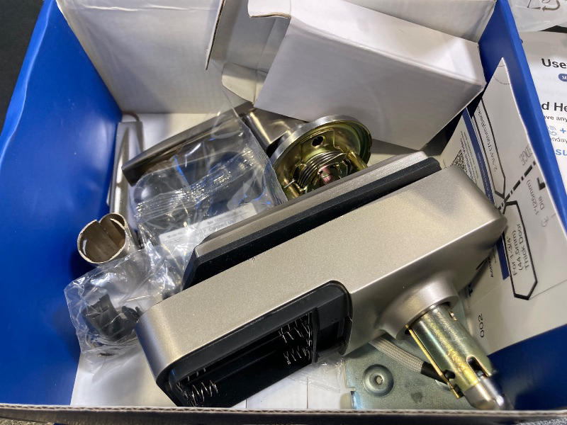 Photo 1 of TEEHO TE004 Keyless Entry Keypad Door Lock with Handle - Smart Digital Electronic Lock for Interior Door with Anti-Peeping, Auto Lock & Passage Mode - Easy Installation - Satin Nickel