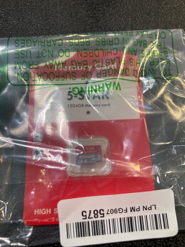 Photo 1 of 5-Star Compatible High Yield 1 TB Class 10 Micro SD