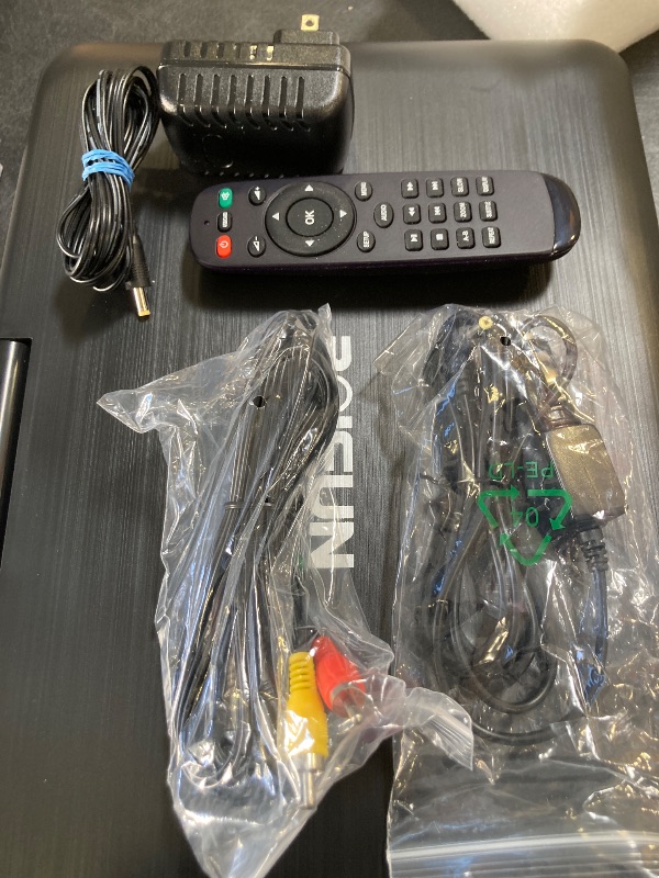 Photo 1 of 17.5" Portable DVD Player with 15.6" Large HD Screen, 6 Hours Rechargeable Battery, Support USB/SD Card/Sync TV and Multiple Disc Formats, High Volume Speaker, Black