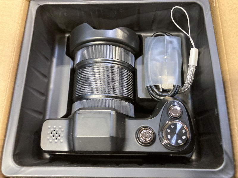 Photo 1 of 4K Digital Camera for Photography & Vlogging, 56MP Point and Shoot Digital Cameras with 180° Flip Screen, 16X Zoom Compact Travel Camera, Portable Cámara for Adults & Beginners with 32GB SD Card