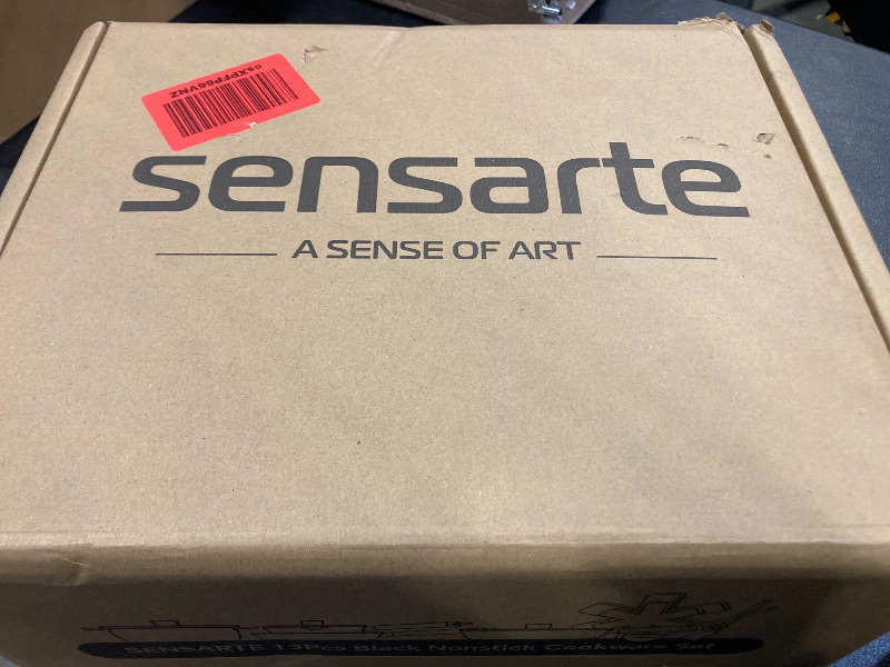 Photo 1 of SENSARTE Pots and Pans Set Nonstick Cookware Set Kitchen Cooking Set Non-stick, Dishwasher & Oven Safe, Induction Compatible, Free of Intentionally Added PFOA/PFOS, 13pcs, Black