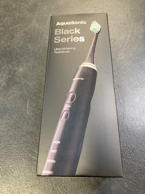 Photo 1 of Aquasonic Black Series Ultra Whitening Toothbrush – ADA Accepted Electric Toothbrush- 8 Brush Heads & Travel Case – 40,000 VPM Electric Motor & Wireless Charging - 4 Modes w Smart Timer