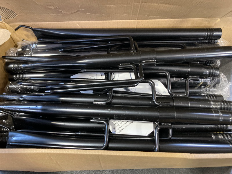 Photo 1 of 10Ft String Light Poles 4 Pack, Light Poles for Outside Lights, Outdoor with Fence Brackets Hanging Lights, Metal Stand Deck Patio Backyard