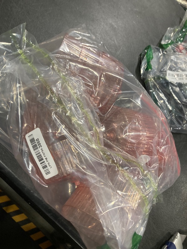 Photo 1 of Jingmore 12 Pcs Ribbed Martini Glasses 10 oz Disposable Plastic Vintage Ribbed Coupe Glasses with Gold Rim Glitter Cocktail Unbreakable Dessert Parfait Glassware for Wedding Party Supplies (Pink)