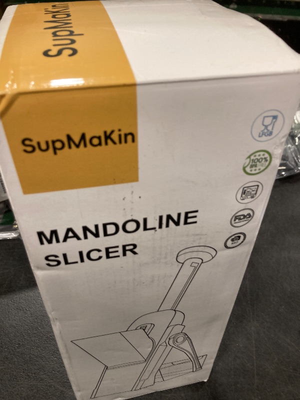 Photo 1 of SupMaKin Safe Mandoline Slicer for Kitchen, Vegetable Food Potato Chip Slicer Maual Adjustable Thickness, Chopping Artifact Fast Veggie Salad Chopper Cook Meal Prep