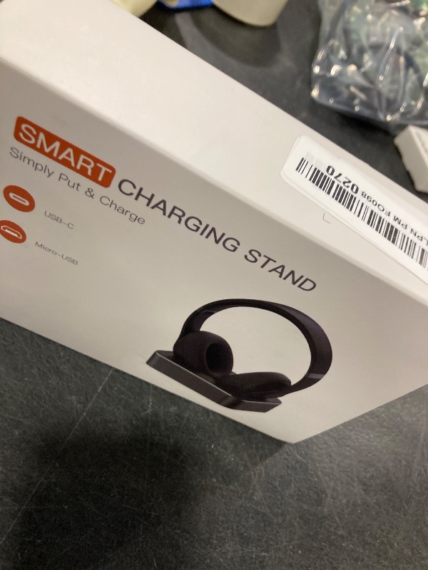 Photo 1 of Headphone Charging Station for Sony & Beats - Magnetic Headset Charger Stand for Studio Pro, WH-1000XM5 & WH-1000XM6 (XM5 & XM6) with USB-C Connectors (Silver)