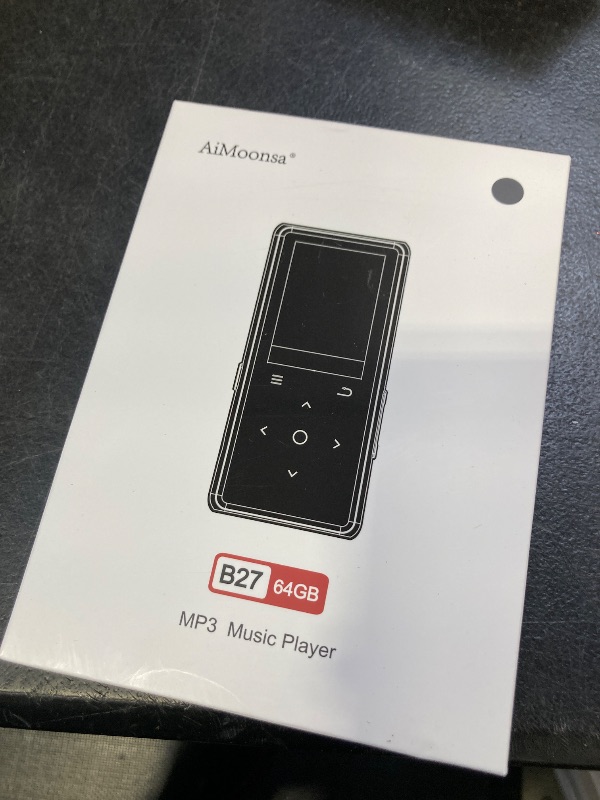 Photo 1 of 64GB MP3 Player with Bluetooth 5.2, AiMoonsa Music Player with Built-in HD Speaker, FM Radio, Voice Recorder, HiFi Sound, E-Book, Earphones Included