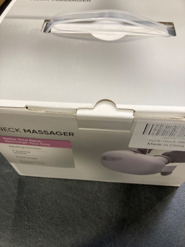 Photo 1 of 4D Neck Massager,Shoulder Hot Compress Massager, a wireless and portable massager that simulates human hand operation,suitable for relieving neck pain and relaxing muscles,with 3 adjustment modes.
