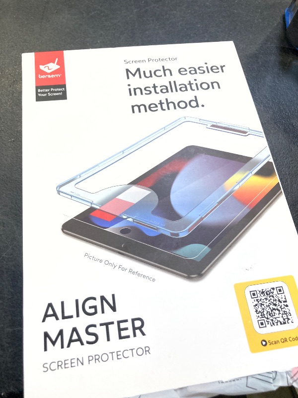 Photo 1 of bersem Screen Protector Compatible with iPad 9th/8th/7th 10.2 Inch (2021&2020&2019 Models) Tempered Glass, Ultra Clear, Anti-Scratch, Case Friendly, EZ Kit, 1 Pack