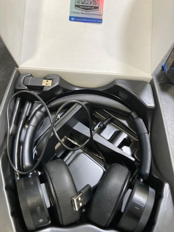 Photo 1 of Wireless Headset with Mic for Work(Upgrade Volume Knob & Charging Indicator), Bluetooth Headset with Microphone for PC, with Noise Cancelling/Mute/USB for Call Center/Office/Home/Computer/Teams/Zoom