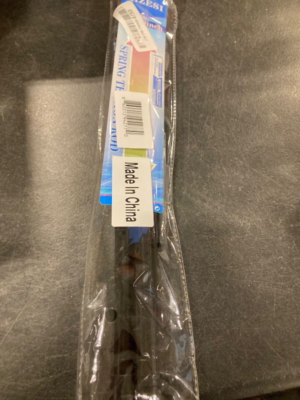 Photo 1 of 2 Pack Tension Rods Spring Tension Curtain Rod, 26 to 39 Inch Adjustable Black Tension Rod, Small Curtain Rods Spring Loaded Curtains Tension Rods for Window, Bathroom, Cupboard, Kitchen, Home