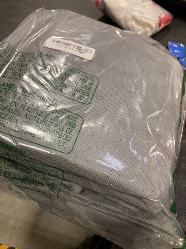 Photo 1 of 105L Extra Large Storage Bags for Blankets, King Comforters, Bedding, Clothes, Pillows, Sheets - Closet Organizers and Storage with 4 Handles & Clear Window, Foldable & Breathable (Grey, 3pack)