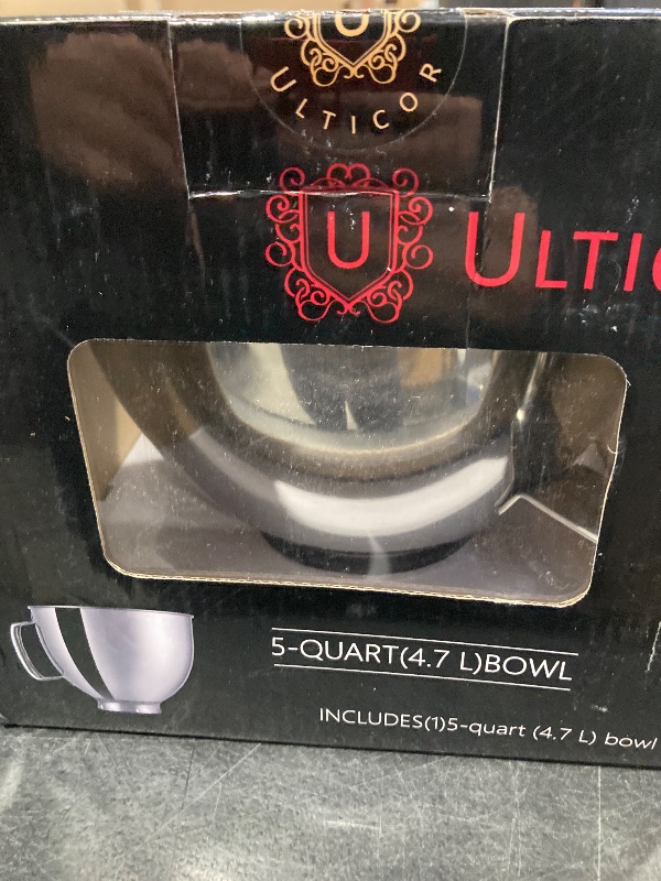 Photo 1 of 5 QT Stainless Steel Mixer Bowl Compatible With KITCHENAID TILT-HEAD STAND MIXERS 4.5-Quart (4.3 L) And 5-Quart (4.7 L) (Stainless Steel Polished)