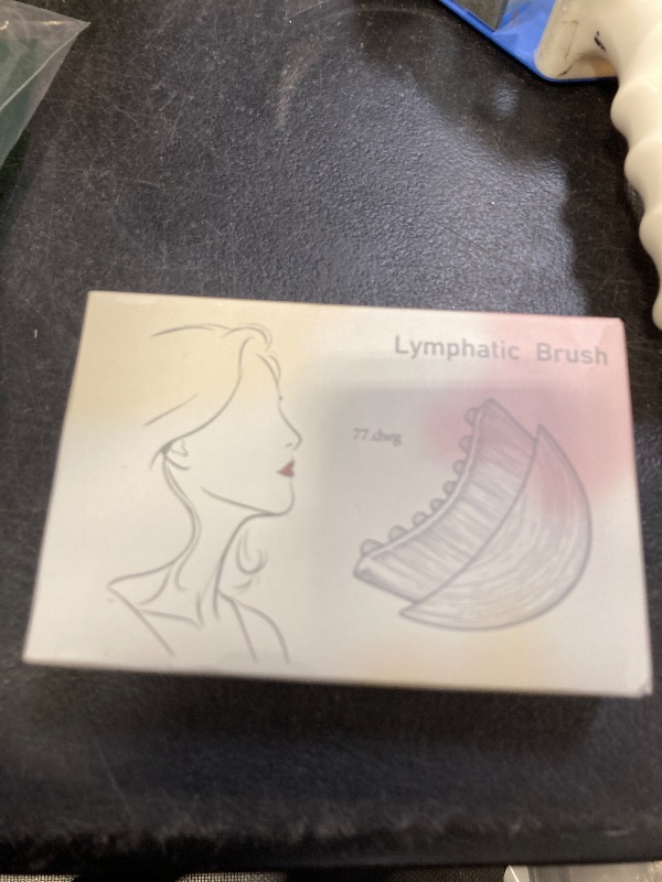 Photo 1 of 2 PCS Lymphatic Contour Face Brush, Manual Lymphatic Drainage Massager, Natural Makeup Brushes with Durable Soft Bristles, Hypoallergenic Ergonomic Facial Cleansing Brush for Sculpting