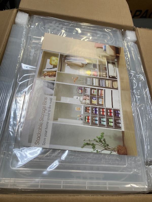 Photo 1 of 12 Pack Thicken & Sturdy Clear Shoe Storage Organizer with Magnetic Door, Shoe Boxes Clear Plastic Stackable for Closet, Shoe Rack for Sneaker Boot Container, Shoe Cabinet Fit up to US Size 12