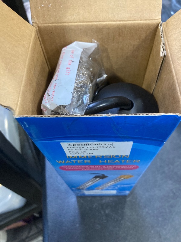 Photo 1 of NON FUNCTIONAL - PARTS ONLY ----------------------------------------------------Immersion Water Heater Electric,2000W Fast Heating Portable Water Heater with 304 S S Guard & Digital LCD Thermometer,Submersible Water Heater Heats 5 Gallons in Minutes for C