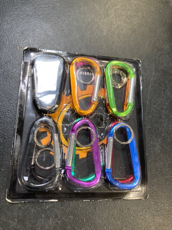 Photo 1 of 12PCS Carabiner Keychain Clip - 3" Aluminum Caribeener Key Clip,D Ring Shape Nonlocking Carabeaner Hook Buckle,Multi-Function Spring Snap Key Clips Tool for Home,Camping,Hiking,Traveling,Backpack