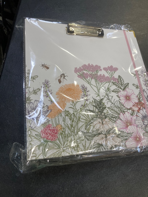 Photo 1 of 2 Inch 3 Ring Binder, Round Ring Binder with 6 Tab Dividers, 2 Interior Pockets, Cute Binders Clipboard with Storage for Letter-Size, Folders Organizer for School Office, Portfolio (Wild Flowers)