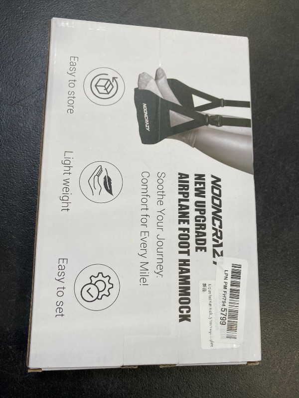 Photo 1 of Airplane Foot Hammock, No Collapse Foot Rest for Plane Travel with Extended Adjustment Strap, Portable Desk Foot Hammock with Thickened Foam, Foot Sling Travel Essentials to Relax Your Feet