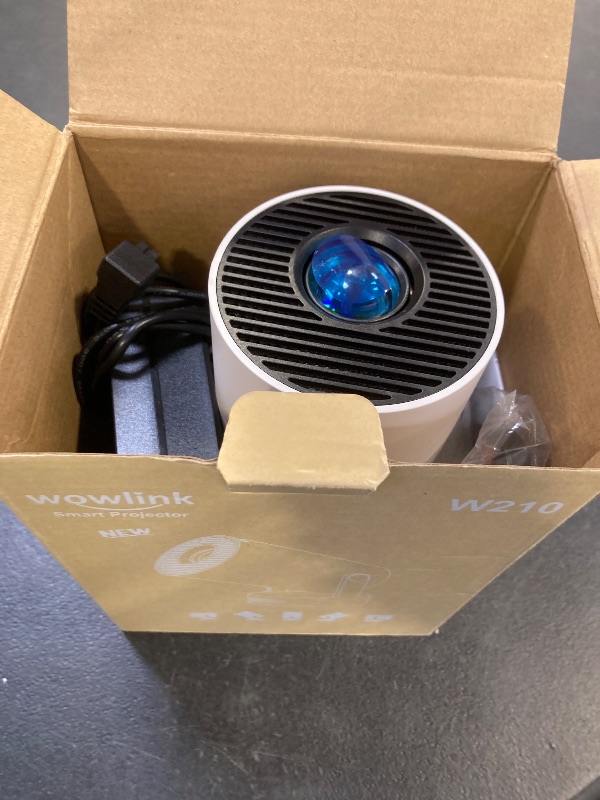 Photo 1 of [Built-in Apps & 2026 Upgraded] Mini Projector with WiFi 6 and Bluetooth 5.4 Support 4K 1080P Auto Keystone 180° Rotatable Projector Portable Compatibile with HDMI/TV Stick/Memory Stick/Laptop, White