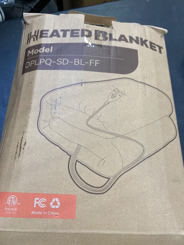 Photo 1 of LaffyLo Electric Heated Blanket Full Size - 72"x84", Soft Flannel Heating Blanket, 10 Heating Levels, 1-12 H Auto Shut Off, Breathable Warm and Washable for Bed, Dark Grey