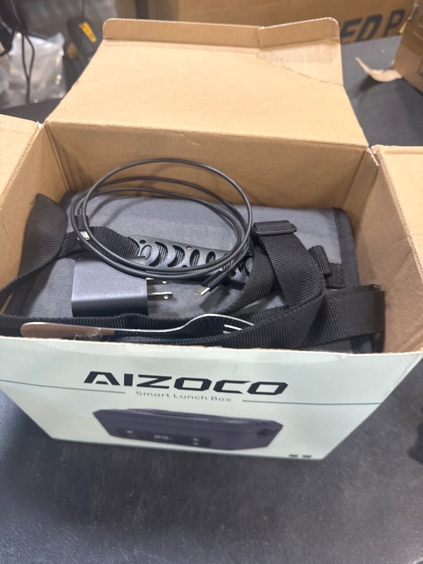 Photo 1 of AIZOCO Cordless Electric Lunch Box for Adults, Heated Lunch Box Battery Powered with 5 Side Heating, Portable Food Warmer with 5.5 Cups Removable Container, Self-Heating Food Warmer for Work,GreyGreen