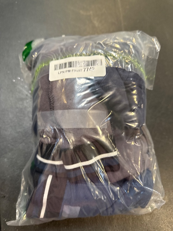 Photo 1 of Amazon Essentials Men's Underwear Boxer Briefs, Comfortable Cotton, Tag-Free, Pack of 5, Charcoal/Dark Blue/Dark Navy, XX-Large