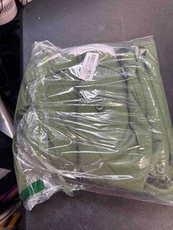 Photo 1 of 3 Pieces Business Mens Suit Notch Lapel Blazer Formal Wedding Groom Pants Tux Vest Tuxedos(Olive Green,M)