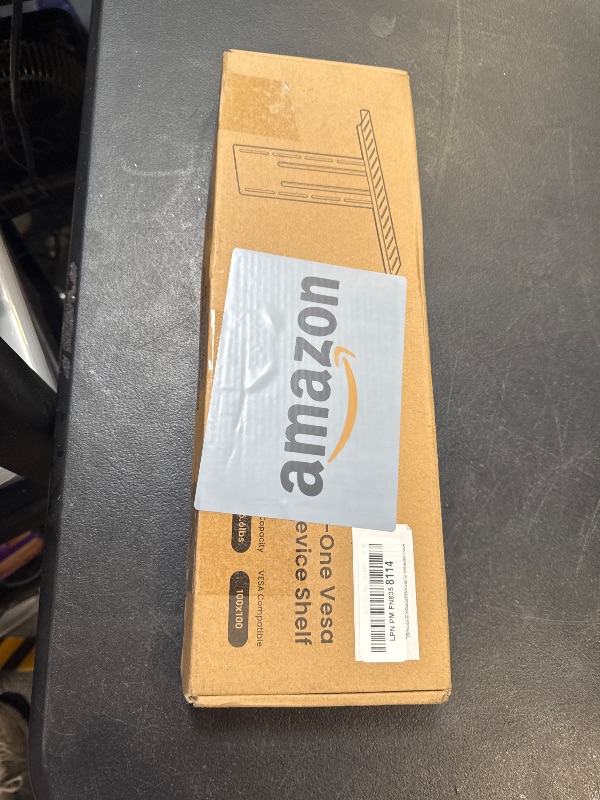 Photo 1 of 16 inch VESA Monitor Mount Shelf for Streaming - Holds Cameras, Webcams, Microphones & Lights, Height Adjustable, Fits 100×100 mm VESA Pattern, All-in-One Design (Black)