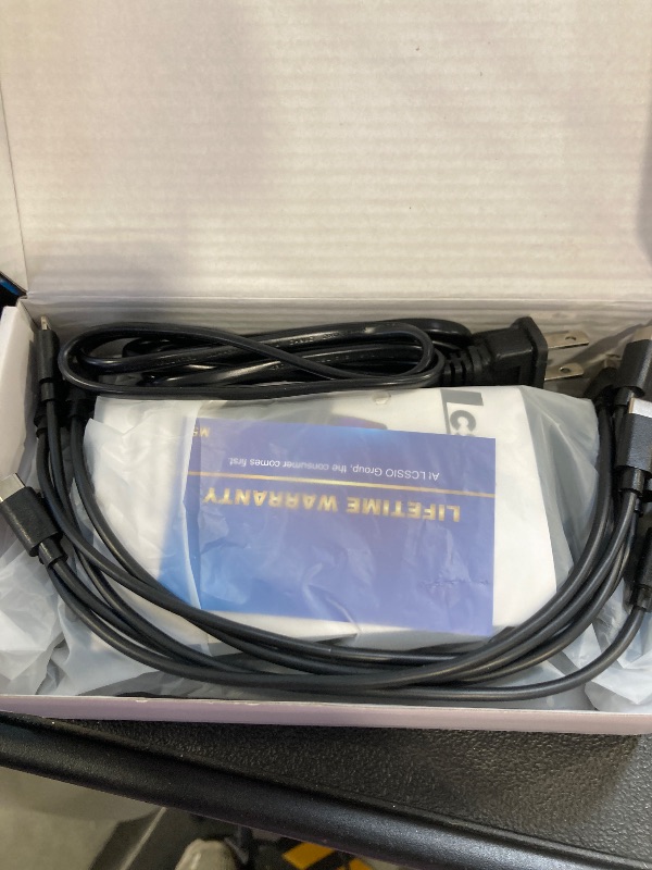 Photo 1 of 300W Charging Station for Multiple Devices, 8 Port Multi USB C Fast Charger Station Dock for MacBook iPhone 17/16/15/14/13/12 Samsung Pixel Series iPad, Black (6 Mixed Short Cables Included)