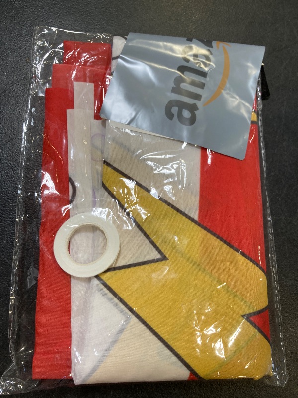 Photo 1 of Cartoon Red Birthday Decorations, Anime white Themed Birthday Party Banner for Boys and Girls Party Supplies