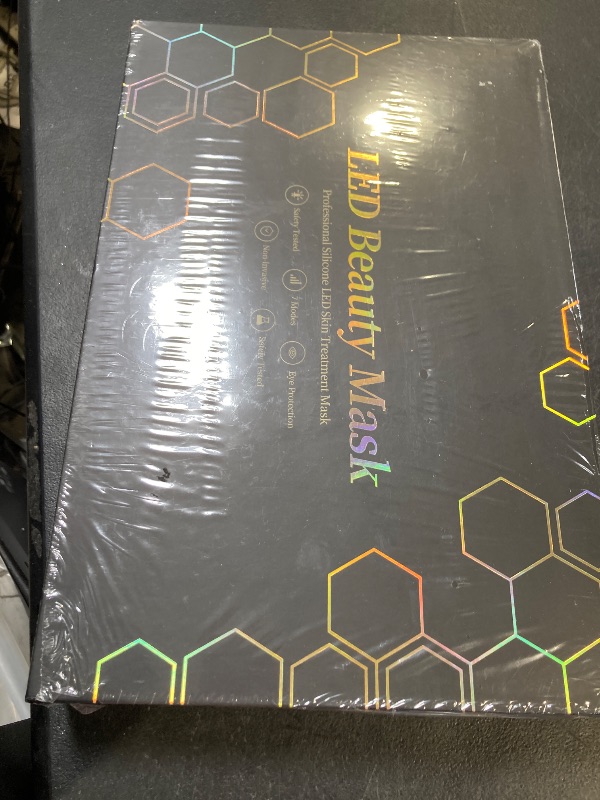 Photo 1 of Yahi Red Light Photon Facial & Neck Mask with Remote Control, 7 Custom Modes with Infrared, Portable & Rechargeable with Timer for Home Use, 175 High-Density Light Beads, Black