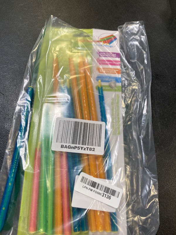 Photo 1 of 16-PCS Magic Bag Sealer Stick, Chip Clips Plastic Bag Sealer Stick, Stay Fresh Bag Sealer Sticks - 16 Plastic Closure Rods - 4 Sizes - Magic Kitchen Food Storage Clips