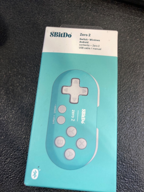 Photo 1 of 8Bitdo Zero 2 Bluetooth Gamepad Keychain Sized Mini Controller for Switch, Windows, Android, macOS & Raspberry Pi(Turquoise Edition)