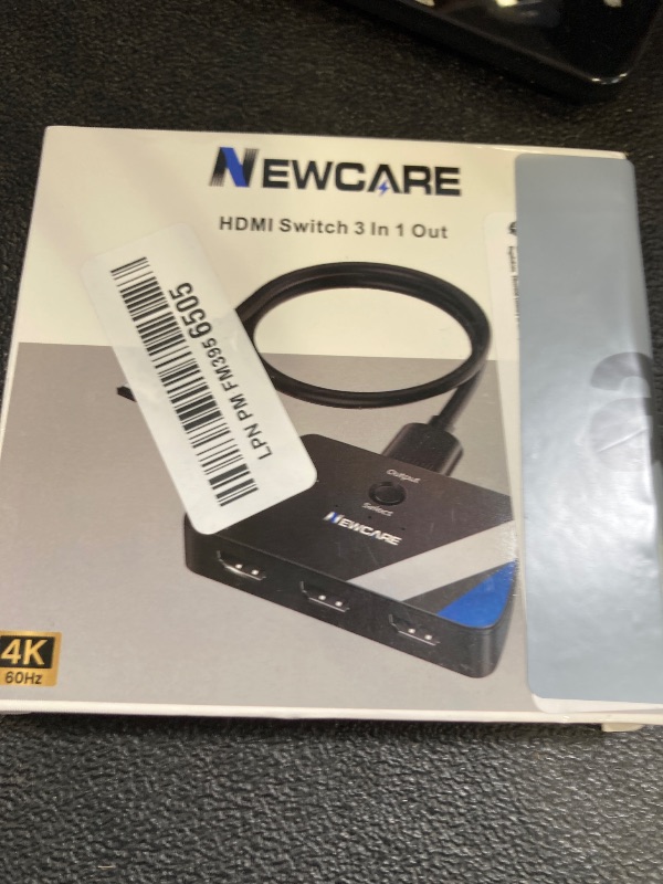 Photo 1 of [Upgrade] HDMI Switch 3 in 1 Out, 4K@60Hz HDMI 2.0 Switch Splitter with 2.6FT Long HDMI Cable, 3-Port HDMI Switcher Selector, Supports 4K 30Hz 3D 1080P HDCP2.2 for PS5 Xbox DVD Player Fire Stick PC