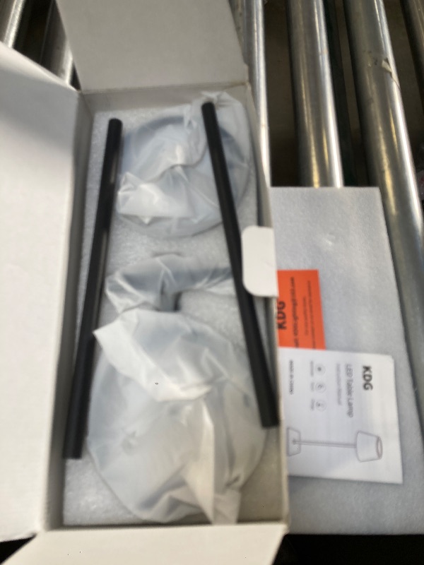 Photo 1 of KDG 2 Pack Cordless Table Lamp, Portable LED Desk Lamps, 5000mAh Battery Operated, 3 Color Stepless Dimming Up, for Restaurant, Bedroom, Outdoor Camping, Coffee Shop, Night Light, Rechargeable (Black)