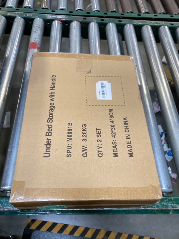 Photo 1 of PHINOX Under Bed Storage with wheels, Under the Bed Storage Containers,Upgrade Crossed Iron Wire, Metal Rolling Underbed Storage Containers for Bedroom Clothes Shoes Blankets-2 Pack,Black