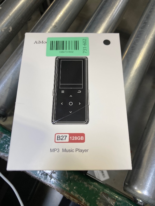 Photo 1 of 128GB MP3 Player with Bluetooth 5.2, AiMoonsa Music Player with Built-in HD Speaker, FM Radio, Voice Recorder, HiFi Sound, E-Book, Earphones Included
