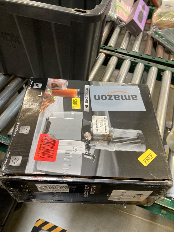 Photo 1 of WHUTO Cold Press Juicer, Wide Feed Chute Juicer Machines, Stainless Steel Slow Masticating Juicers Easy to Clean, Vegetables & Fruits Juice Extractor, High Juice Yield, Gray Knob