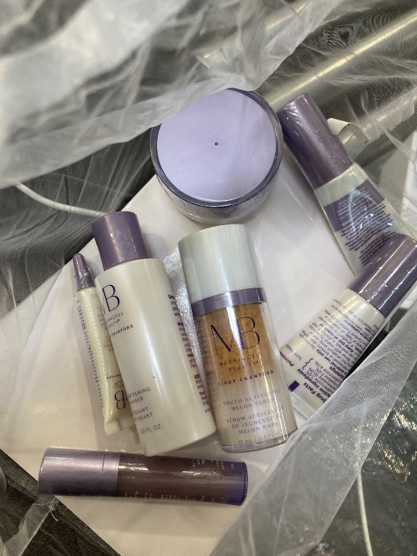 Photo 1 of Meaningful Beauty Anti-Aging Daily Skincare System with Youth Activating Melon Serum, 7-Piece Kit