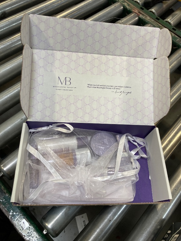 Photo 1 of Meaningful Beauty Anti-Aging Daily Skincare System with Youth Activating Melon Serum, 7-Piece Kit