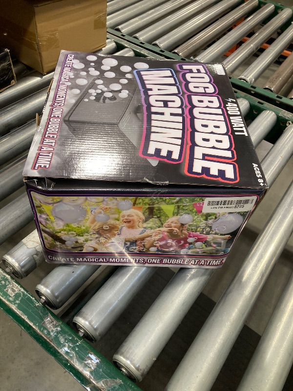 Photo 1 of ArtCreativity Fog Bubble Machine - 2 in 1 Smoke Bubble Machine with Fog and Bubble Liquid (200 ml Each) - Smoke Bubble Maker for Spooky Outdoor or Indoor Haunted House Decorations