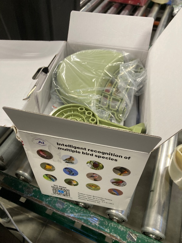 Photo 1 of Smart Bird Feeder with Camera Solar Powered, AI Birds Species Identification, 2.5K HD Video Bird House with Camera for Outside, Weatherproof Design Ideal Gifts for Valentine's Day, Bird Lovers, Green