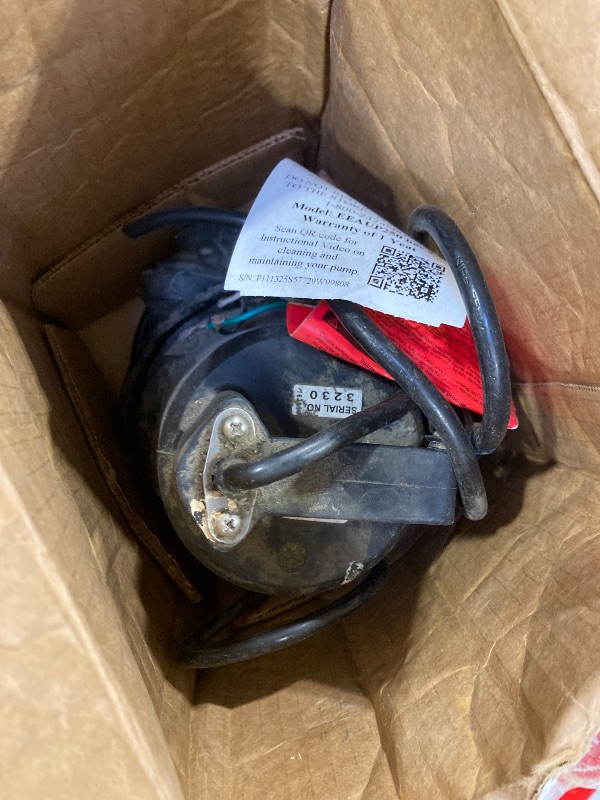 Photo 1 of WAYNE EEAUP250 1/4 HP Reinforced Thermoplastic Submersible Multi-Use Pump, Black