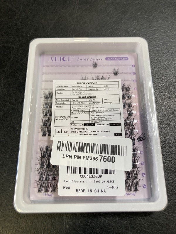 Photo 1 of Lash Clusters Natural Wispy Cluster Eyelash Extensions DIY Individual Lashes Lash Extension Waterproof Cluster Lashes 224pcs 9-16mm Soft Thin Band by ALICE