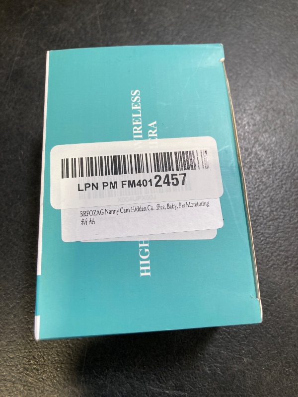 Photo 1 of BRFOZAG Nanny Cam Hidden Camera - 1080P Mini WiFi Spy Camera with Motion Detection, Wireless Portable Loop Recorder for Home, Office, Baby, Pet Monitoring